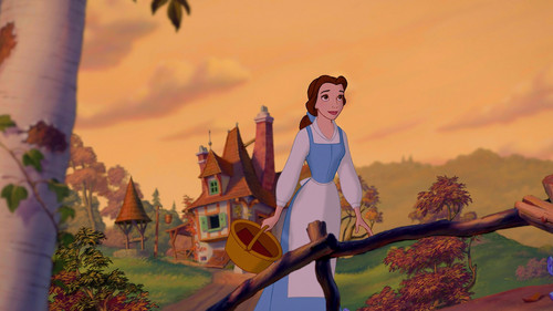 Beauty and the Beast "Little Town" scene - http://www.fanpop.com/clubs/belle/images/35095918/title/belle-little-town-photo