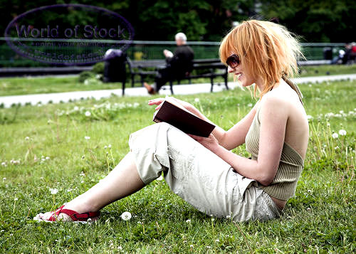 Woman sittin at the park - http://www.worldofstock.com/stock-photos/woman-sitting-in-a-park-and-reading/PAD2062